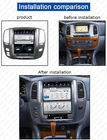Tesla style Car GPS Navigation For Lexus LX470 2002-2007 headunit multimedia radio tape recorder no DVD player 4