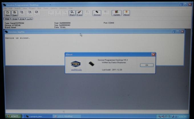 Exhibición 2 del software de XPROG-M V5.3