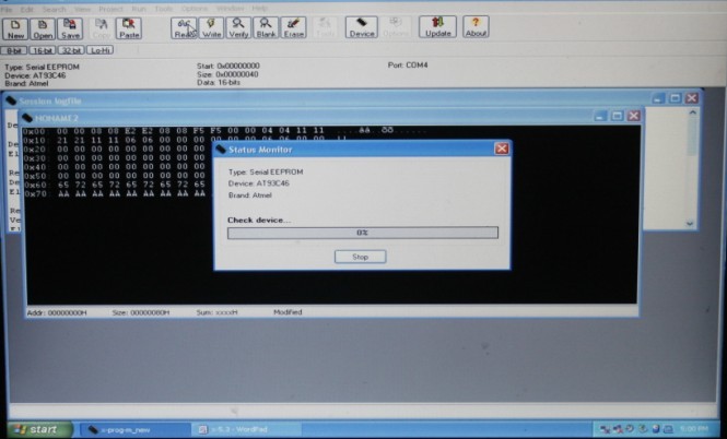 Exhibición 3 del software de XPROG-M V5.3