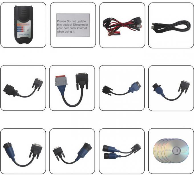 Diesel resistente del software del vínculo 125032 de XTruck USB del analizador de la construcción