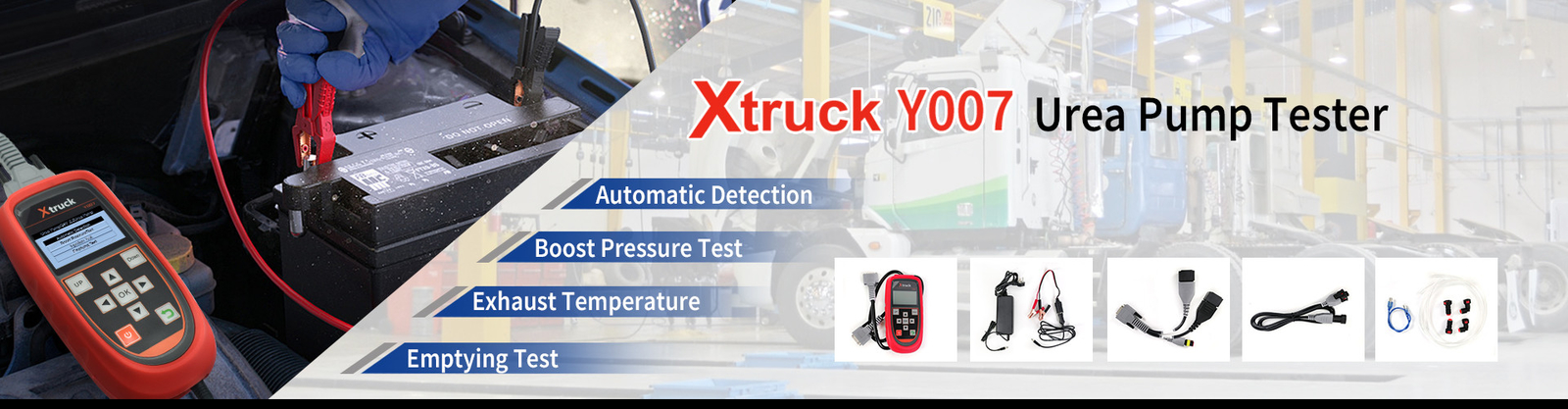 Xtruck Y007 test pressure sensor progress 6.5/2.2 urea pump diagnostic tool