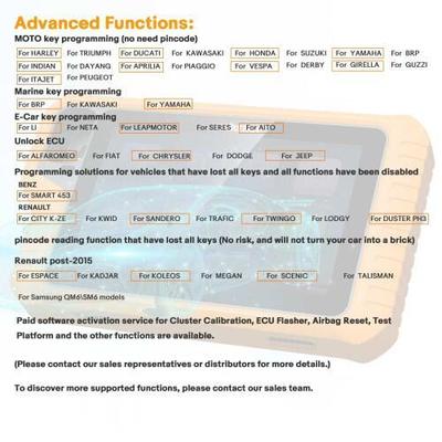 2025 OBDSTAR X300 Classic G3 Full Version Support Cluster Calibration, ECU Flasher, Airbag Reset, Test Platform For Car/ HD/ E-Car/ Moto/ Marine