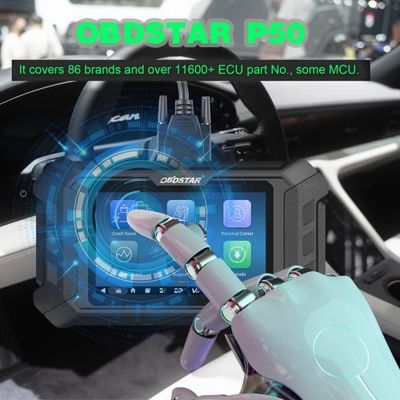 2025 OBDSTAR P50 Airbag Reset Tool Covers 86 Brands and 11600+ ECU Part No. by OBD/Bench Support Battery Reset/ SAS Reset