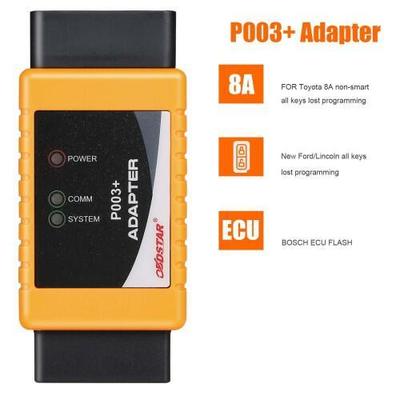 OBDSTAR P002 Adapter (P003+ AKL KIT) with TOYOTA 8A Cable + Ford All Key Lost Cable Work with X300 DP Plus and Pro4