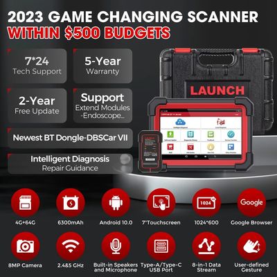 Launch X431 CRP919E BT Car Diagnostic Tool DBScar VII VCI Auto OBD OBD2 Scanner Active Test ECU Coding CANFD DOIP 31+ Reset Services