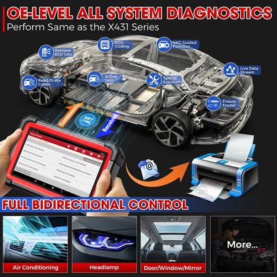 Launch X431 CRP919E BT Car Diagnostic Tool DBScar VII VCI Auto OBD OBD2 Scanner Active Test ECU Coding CANFD DOIP 31+ Reset Services
