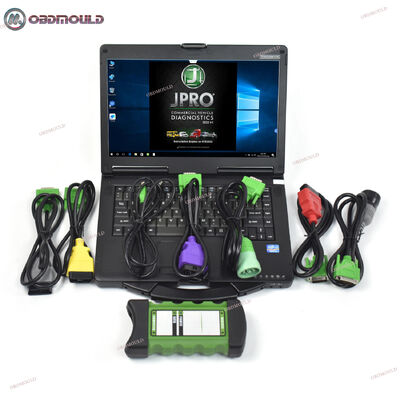 2026 Newest JPRO DLA+2.0 Professional Diagnostic Tool 2023 V3 Heavy Duty Truck Scanner JPro DLA+ 2.0 Adapter Kit with CF53 Laptop