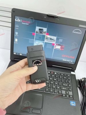 For MAN DIAGNOSTIC TOOL TRUCK INTERFACE Parameter Programming Device WLAN Calibration Monitoring for (M-A-N-CATS3)+CF53 Laptop