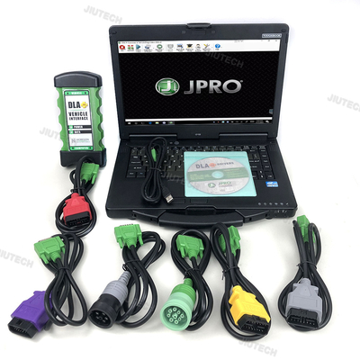 CF53 portátil con 2024 DLA para jpro para herramienta de diagnóstico + 2.0 Interfaz del vehículo Diesel Software más reciente Herramienta de diagnóstico del escáner de camión pesado