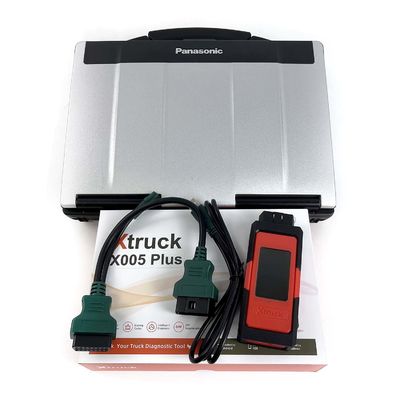 Xtruck X005 Truck Diagnostic Tool with ECU Flash Full OBD2 + DPF Regen Supports FAWDE, Shacman & Sinotruk Engines + laptop