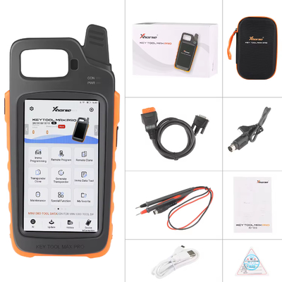 Xhorse VVDI Key Tool Max Pro con función de herramienta MINI OBD Soporte para varios idiomas CAN FD / Voltagem y corriente de fuga