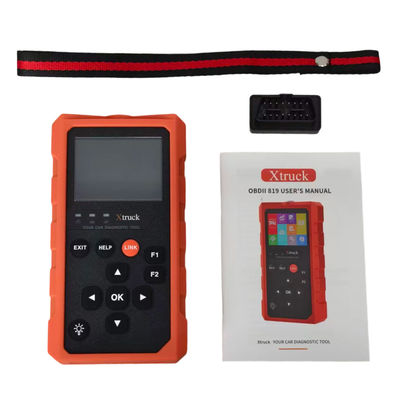 Escáner de diagnóstico automotriz Xtruck 819 OBD2 con probador de diagnóstico automotriz con modo OBDII 6 mejorado, soporte de 9 protocolos principales y pantalla IPS de 2.8 pulgadas