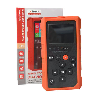 Herramienta de diagnóstico OBD2 Xtruck 819 con soporte para 9 protocolos principales, pantalla IPS de 2.8 pulgadas y conector OBDII de 16 pines
