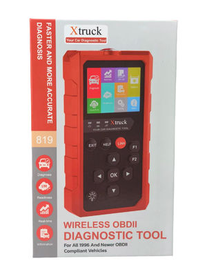 Xtruck 819 Herramienta de diagnóstico de automóviles Automotriz OBDII-Compatible Scanner Soporta el diagnóstico completo del sistema OBD2
