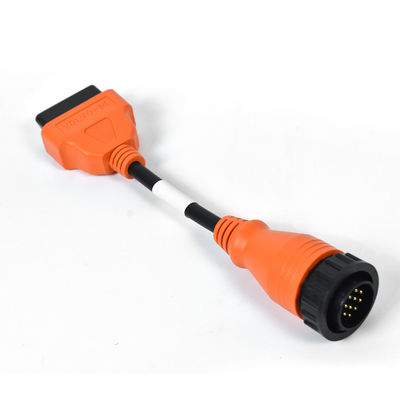 Xtruck Y009 OBD2 14 Pin Diagnostic Cable for  Truck and Excavator Diagnosis