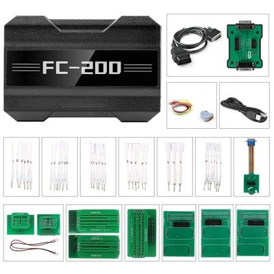CG FC200 ECU Chip Tuning Programmer Kit completo con 6HP 8HP MSV90 N55 N20 Adaptadores para proteger piezas originales de automóviles y reconocimiento inteligente