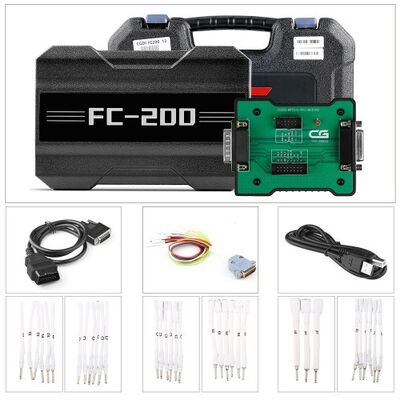 CG FC200 ECU Programador versión completa con adaptador MPC5XX para clonación de módulos y reconocimiento inteligente