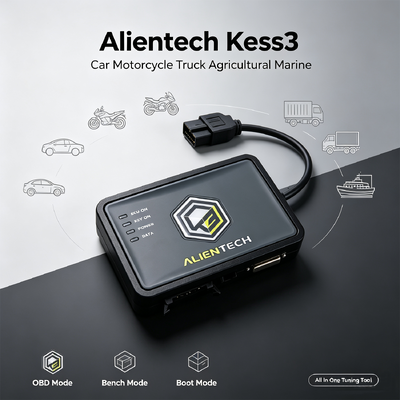 Programador de ECU multiprotocolo Alientech KESS V3 con transferencia de archivos 10 veces más rápida y actualización de esclavo a maestro