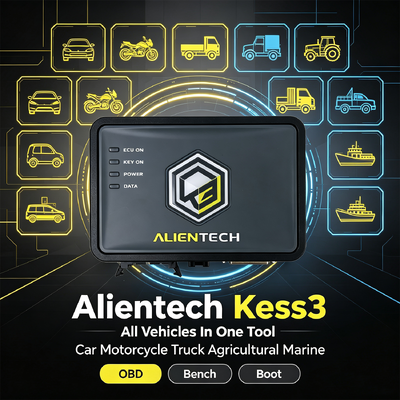 Alientech KESS V3 Plataforma de ajuste de ECU con arranque de banco OBD de tres modos 7 veces más rápido microprocesador y 10 veces más rápida transferencia de archivos