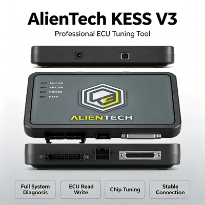 Programador de Chip Tuning ECU TCU Alientech KESS3 Versión Master con Programación OBD Bench Boot y Velocidad de Procesamiento 10 Veces Mayor