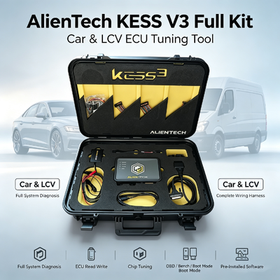 Herramienta de Programación de ECUs Alientech KESS3 con Interfaz Multilingüe para Tuning OBD, Bench y Boot con Suscripción Gratuita de 12 Meses
